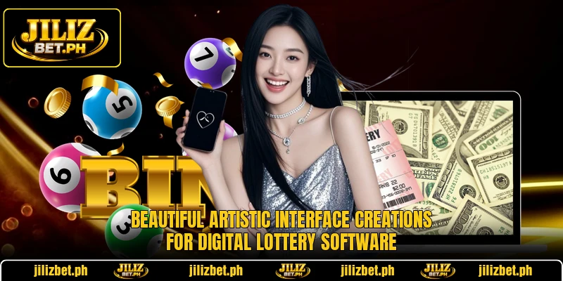 Beautiful artistic interface creations for digital lottery software