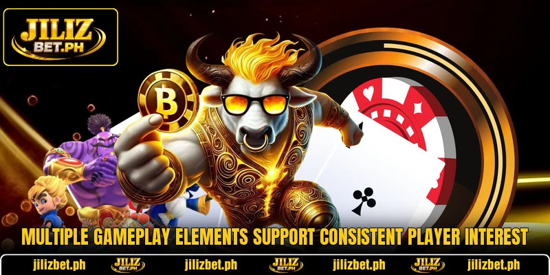 Multiple gameplay elements support consistent player interest