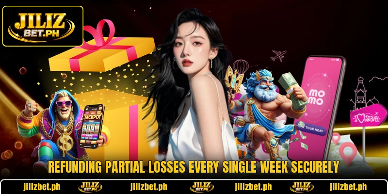 Refunding partial losses every single week securely