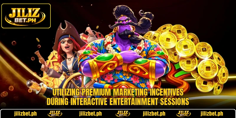 Utilizing premium marketing incentives during interactive entertainment sessions