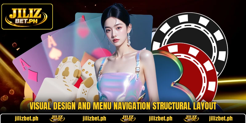 Visual design and menu navigation structural layout